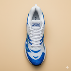 THE 'KAYANO' STABILITY RUNNER - WHITE/BLUE